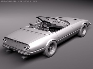 Ferrari Daytona 1968-1973 spider 3D 模型