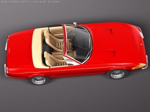 Ferrari Daytona 1968-1973 spider 3D 模型