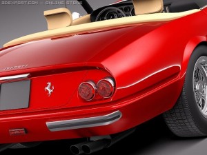 Ferrari Daytona 1968-1973 spider 3D 模型
