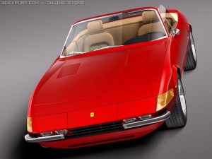 Ferrari Daytona 1968-1973 spider 3D 模型