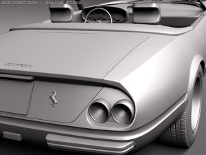 Ferrari Daytona 1968-1973 spider 3D 模型
