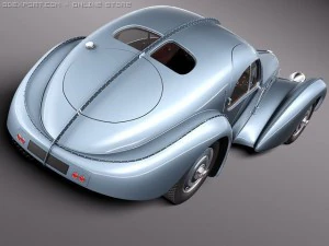 Bugatti Type 57 Atlantic 3D Model