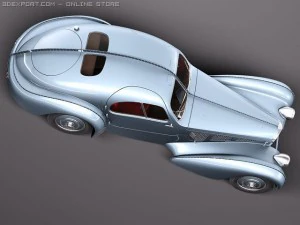 Bugatti Type 57 Atlantic 3D Model