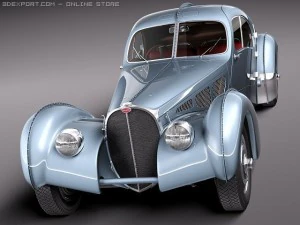 Bugatti Type 57 Atlantic 3D Model