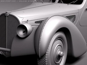 Bugatti Type 57 Atlantic 3D Model