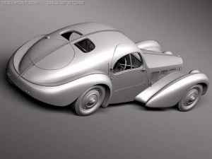 Bugatti Type 57 Atlantic 3D Model