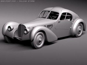 Bugatti Type 57 Atlantic Model 3D