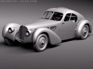 Bugatti Type 57 Atlantic 3D Model
