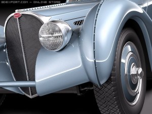 Bugatti Type 57 Atlantic Model 3D