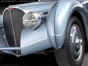 Bugatti Type 57 Atlantic 3D Model