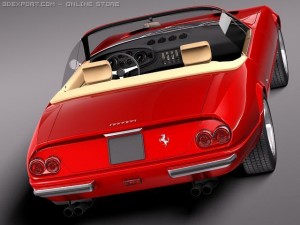 Ferrari Daytona 1968-1973 spider 3D Model