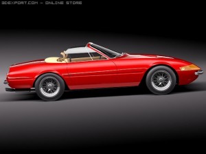 Ferrari Daytona 1968-1973 spider 3D Model