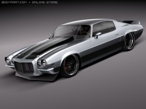 Chevrolet Camaro 1970 Pro Touring 3D Model