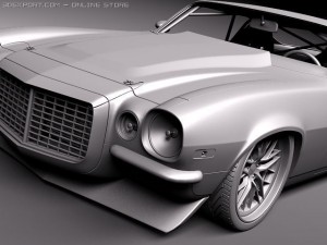 Chevrolet Camaro 1970 Pro Touring 3D Model