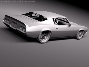 Chevrolet Camaro 1970 Pro Touring 3D Model