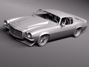 Chevrolet Camaro 1970 Pro Touring 3D Model
