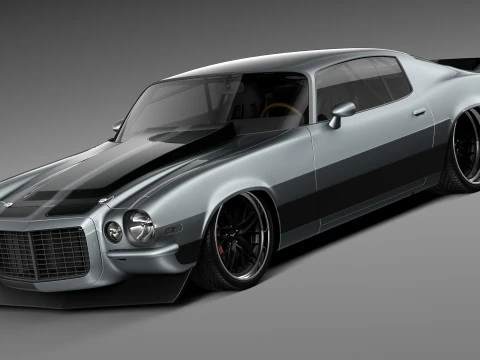 Chevrolet Camaro Pro Touring 1970 р.в 3D Модель