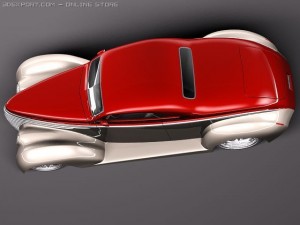F1937 5-Window Coupe Street Rod Modello 3D