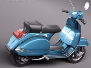 Vespa PX 150 2011 3D Model in Classic Cars 3DExport