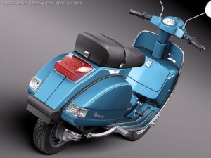 Vespa PX 150 2011 3D Модель
