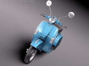 Vespa PX 150 2011 3D Модель