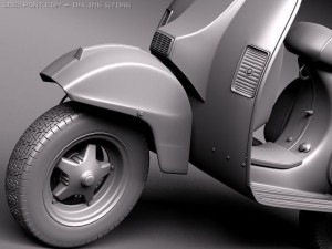 Vespa PX 150 2011 3D Модель