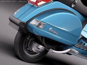 Vespa PX 150 2011 3D Модель