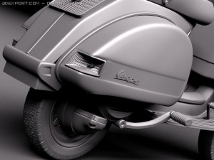 Vespa PX 150 2011 3D Модель
