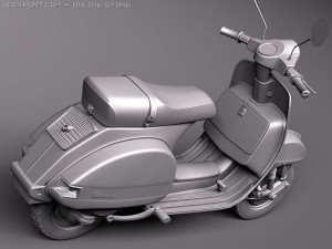 Vespa PX 150 2011 3D Модель