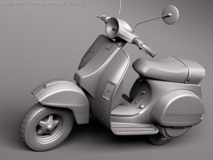 Vespa PX 150 2011 3D Модель