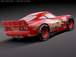 Lightning Mcqueen Zigzag 3D Model