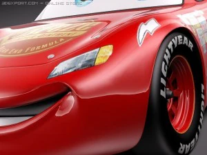 Lightning Mcqueen Zigzag 3D Model