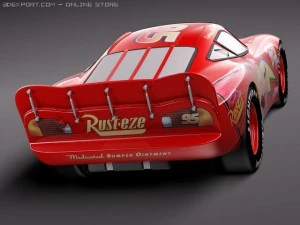 Lightning Mcqueen Zigzag 3D Model