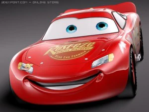 Lightning Mcqueen Zigzag 3D Model