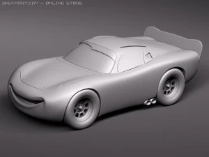 Lightning Mcqueen Zigzag 3D Model