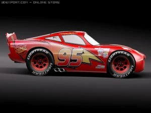 Lightning Mcqueen Zigzag 3D Model