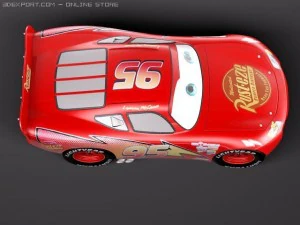 Lightning Mcqueen Zigzag 3D Model