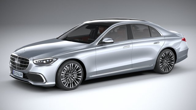 Mercedes-Benz S-class 2021 3Dモデル .c4d .max .obj .3ds .fbx .stl .blend 