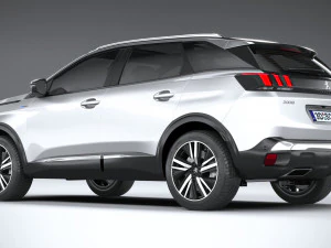 Peugeot 3008 2021 3D Model