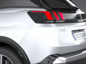 Peugeot 3008 2021 3D Model
