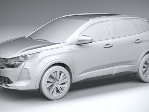 Peugeot 3008 2021 3D 모델