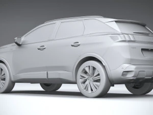 Peugeot 3008 2021 3D Model