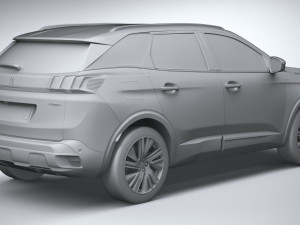 Peugeot 3008 2021 3D 모델