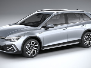 Volkswagen Golf Variant Alltrack 2021 3D Model