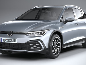 Volkswagen Golf Variant Alltrack 2021 3D Model