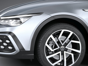 Volkswagen Golf Variant Alltrack 2021 3D Model