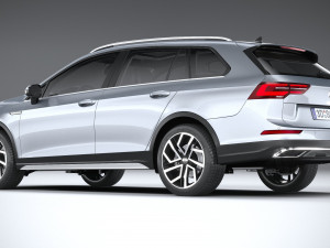 Volkswagen Golf Variant Alltrack 2021 3D Model