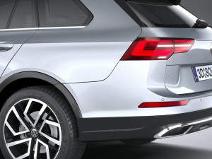 Volkswagen Golf Variant Alltrack 2021 3D Model