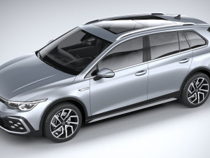 Volkswagen Golf Variant Alltrack 2021 3D Model