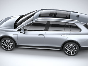 Volkswagen Golf Variant Alltrack 2021 3D Model